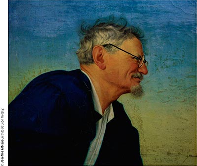 Retrato de León Trotsky, de Josefina Albisua; tomada de http://www.elementos.buap.mx/num85/htm/61.htm