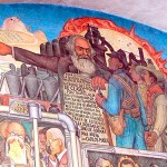 Karl Marx en mural de Diego Rivera en el Palacio Nacional de México