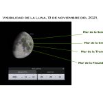 · El aspecto que tendrá la Luna, el 13 de noviembre.