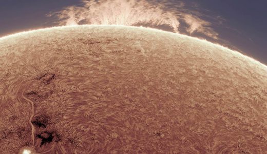 Una protuberancia del Sol. Crédito: Alan Friedman (https://apod.nasa.gov/apod/ap150919.html)