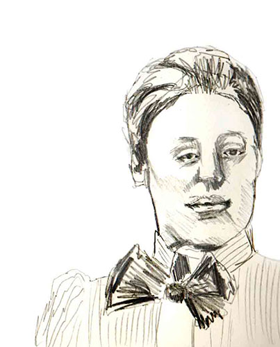 La ilustración de Emmy Amalie Noether ha sido tomada de http://www.mimitabby.com/blog/day-13-amalie-emmy-noether-mother-of-algebra