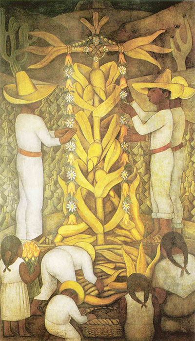Mural de Diego Rivera La fiesta del maíz, imagen tomada de http://1.bp.blogspot.com/_hNDPbUk-VQw/S- rt4sEOT_I/AAAAAAAAAGY/hfdIK043NCQ/s1600/maiz.jpg