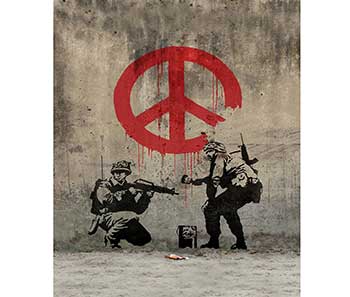 Soldiers Painting Peace, obra de Banksy