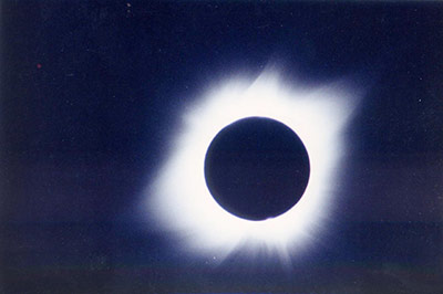 magen del eclipse total de Sol de 1991 obtenida desde el INAOE