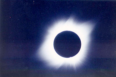 · Eclipse de Sol de 1991. Fotografía obtenida con el Telescopio Solar del INAOE