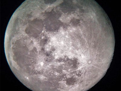 Figura 1. Imagen de la Luna. Crédito: Eleazar Trujillo-García