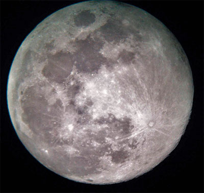 Figura 1. Imagen de la Luna. Crédito: Eleazar Trujillo-García
