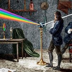 Figura 1. Pintura de Isaac Newton observando el espectro del sol a través de un prisma. http://cubacoopera.uccm.sld.cu