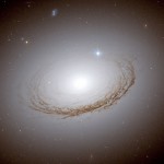 Dramatically backlit dust lanes in NGC 7049