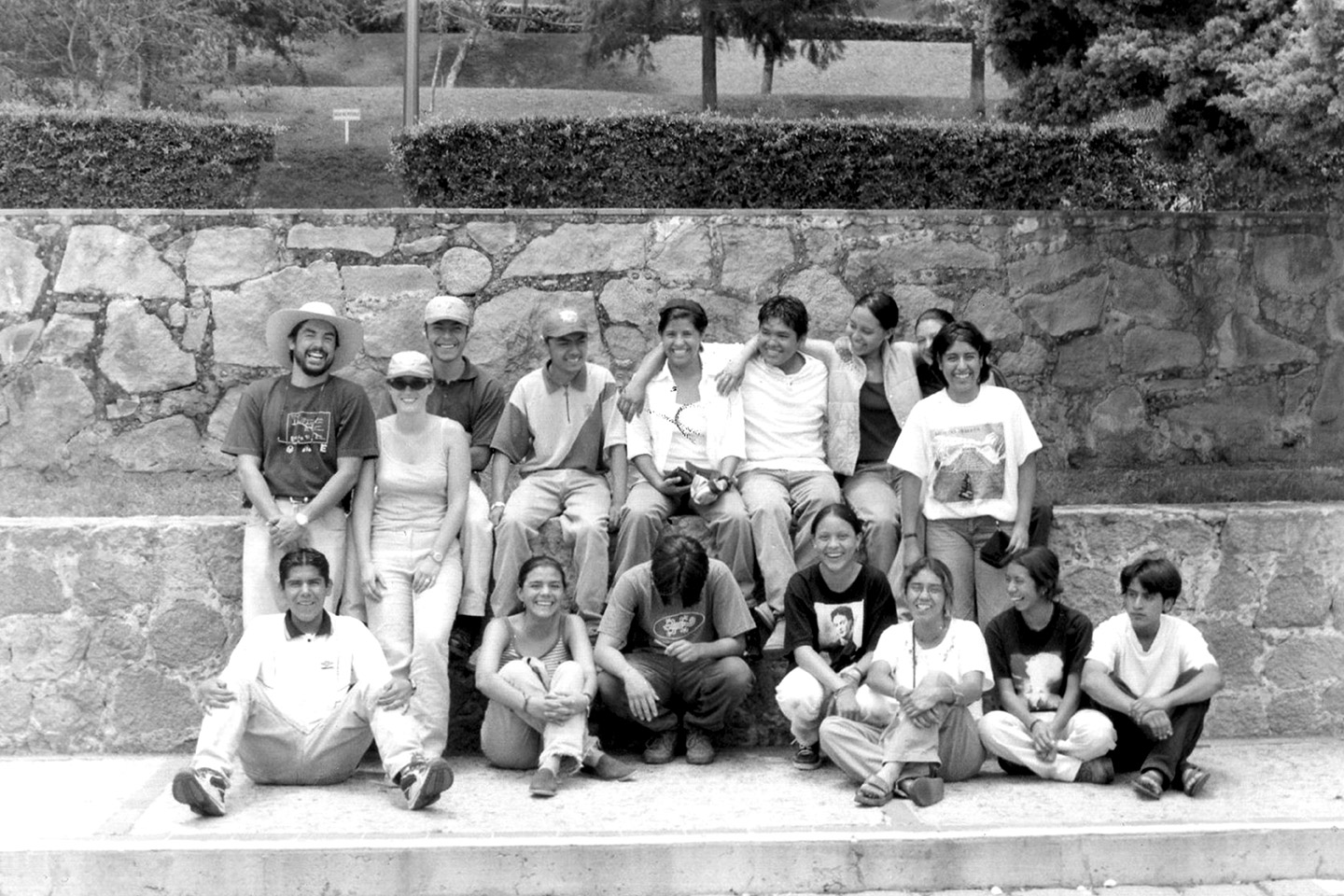 arte del grupo de la primera Campaña de Alfabetización y Trabajo Comunitario del CUPS en 2001. (Archivo Fotográfico del CUPS)