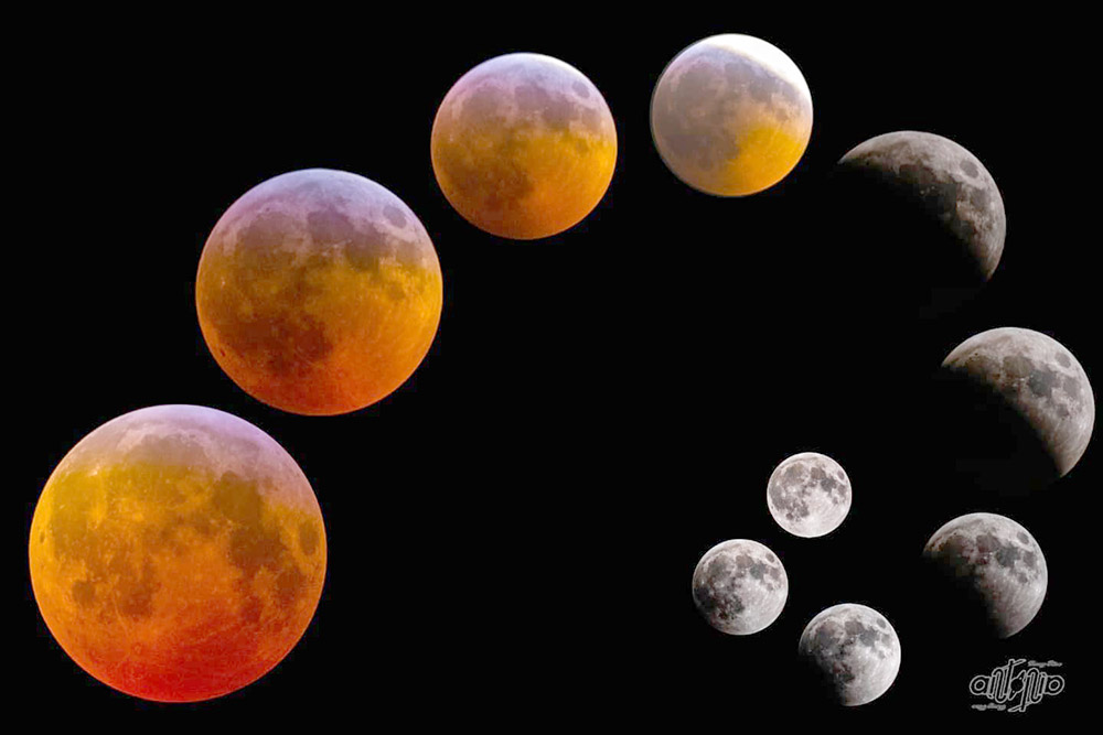 Eclipse de Luna. Enero 2019. Crédito: Antonio Ríos (https://www.facebook.com/antonio.arreola)