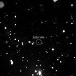 Imagen del descubrimiento del asteroide 2024 YR4 por el telescopio ATLAS, en Rio Hurtado, Chille.